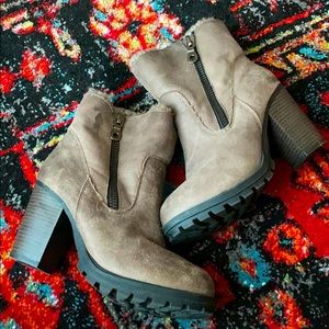 Chunky Heel Booties